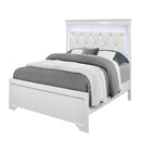 Shaker - Bed With LED Lighting And Crystal Inspired Tufted Headboard