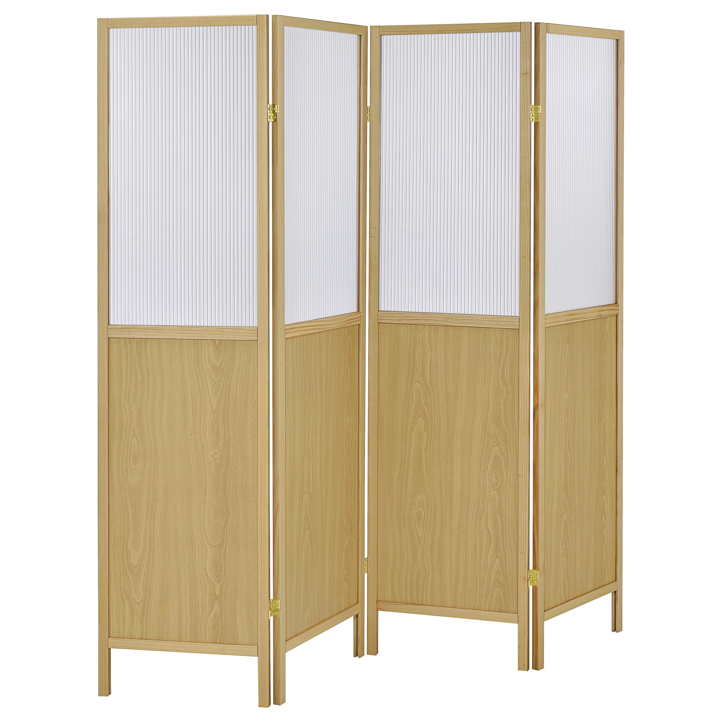 Mattison 4-Panel Room Divider Folding Shoji Screen Natural — view 1