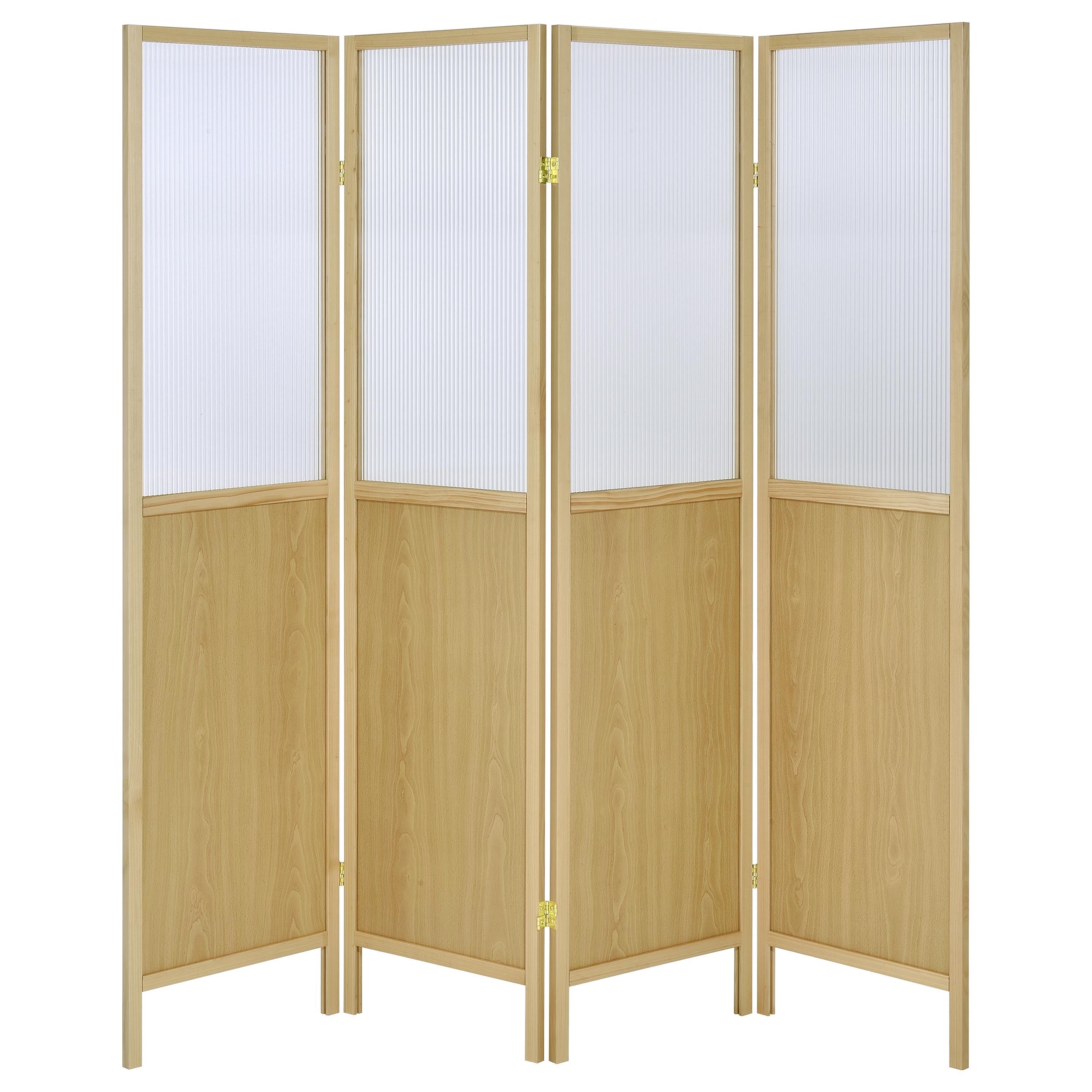 Mattison 4-Panel Room Divider Folding Shoji Screen Natural — view 4