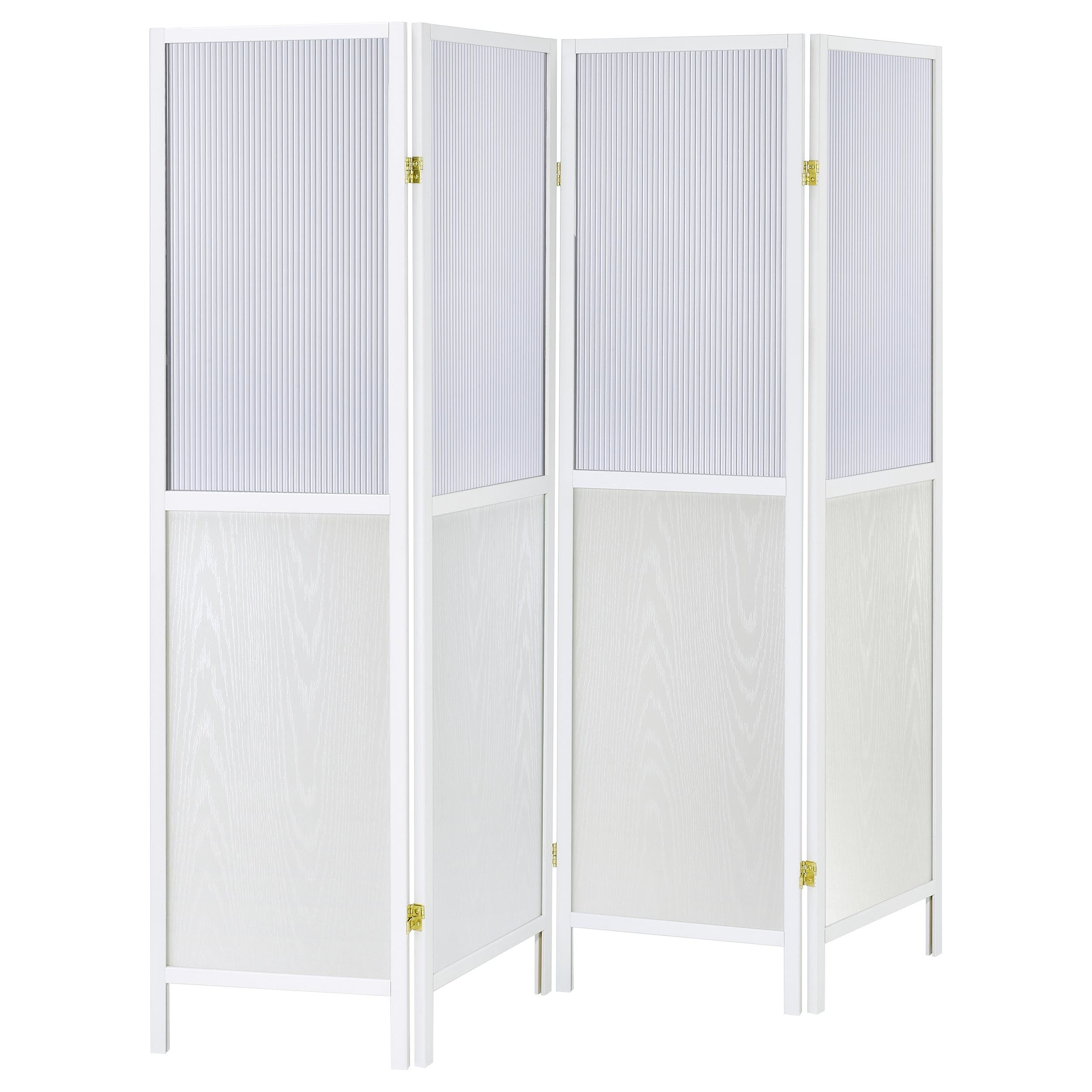 Mattison 4-Panel Room Divider Folding Shoji Screen White — view 1