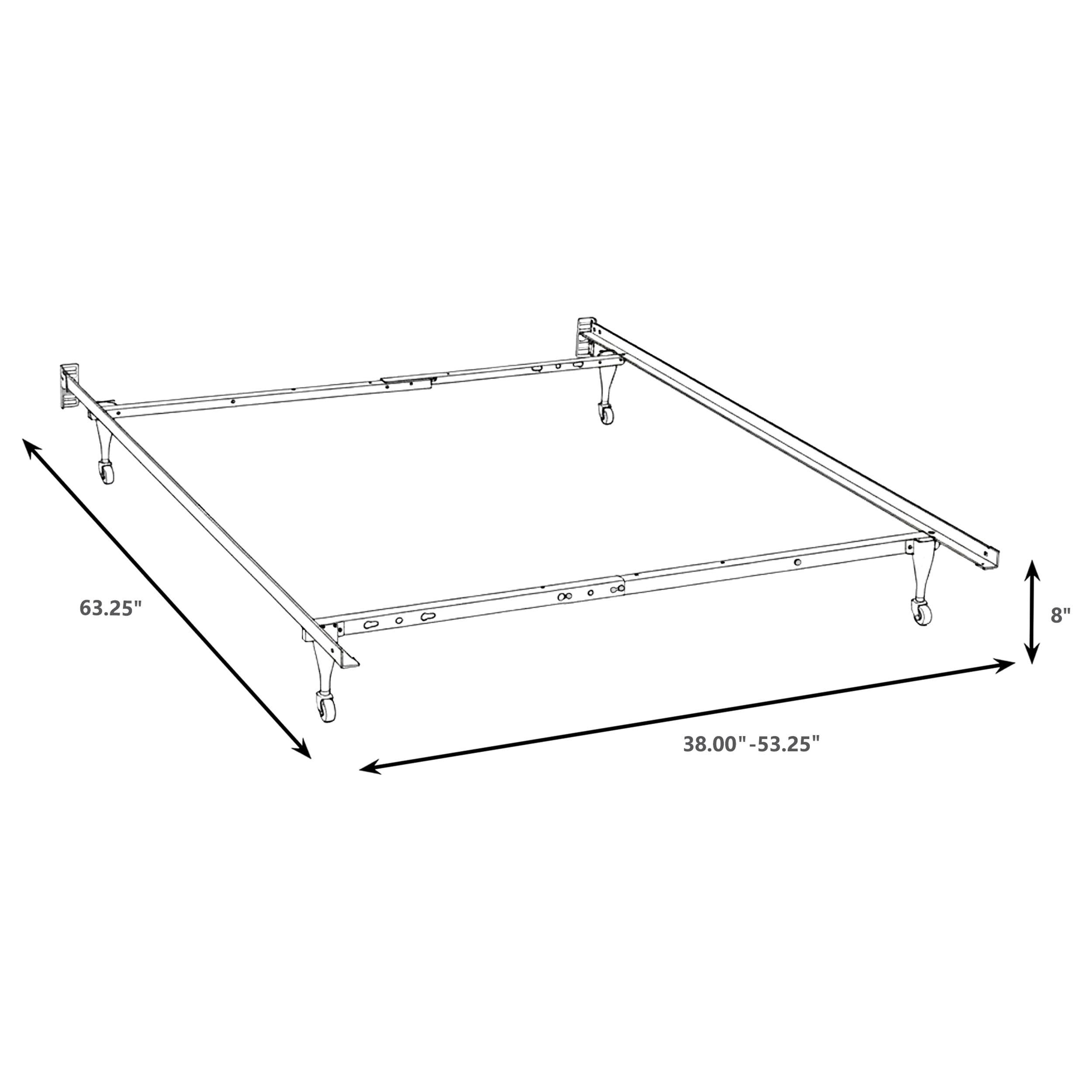Kerns Twin or Full Bed Frame Black — view 2