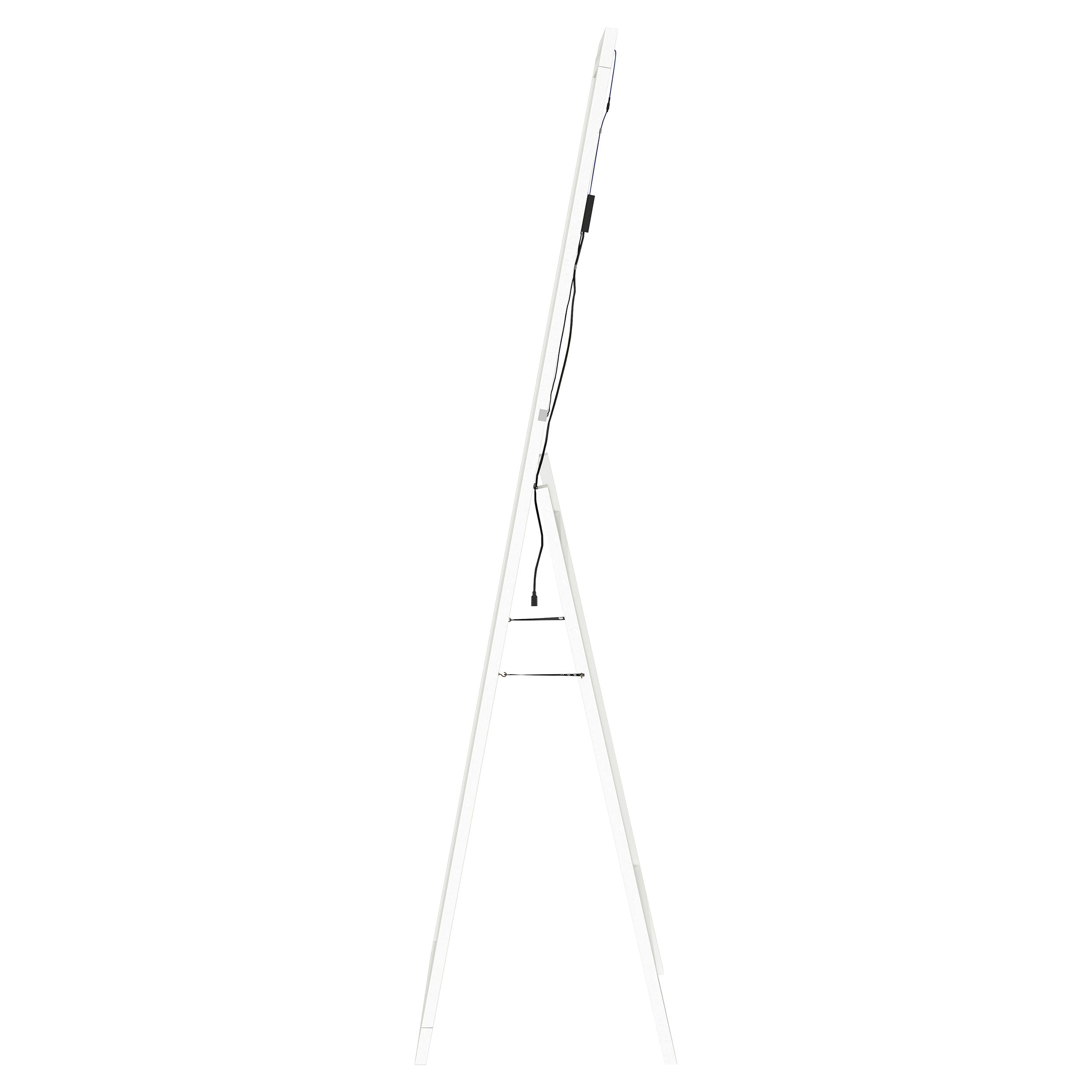 Windrose 28 x 67 Inch Tempered LED Standing Mirror White — view 14
