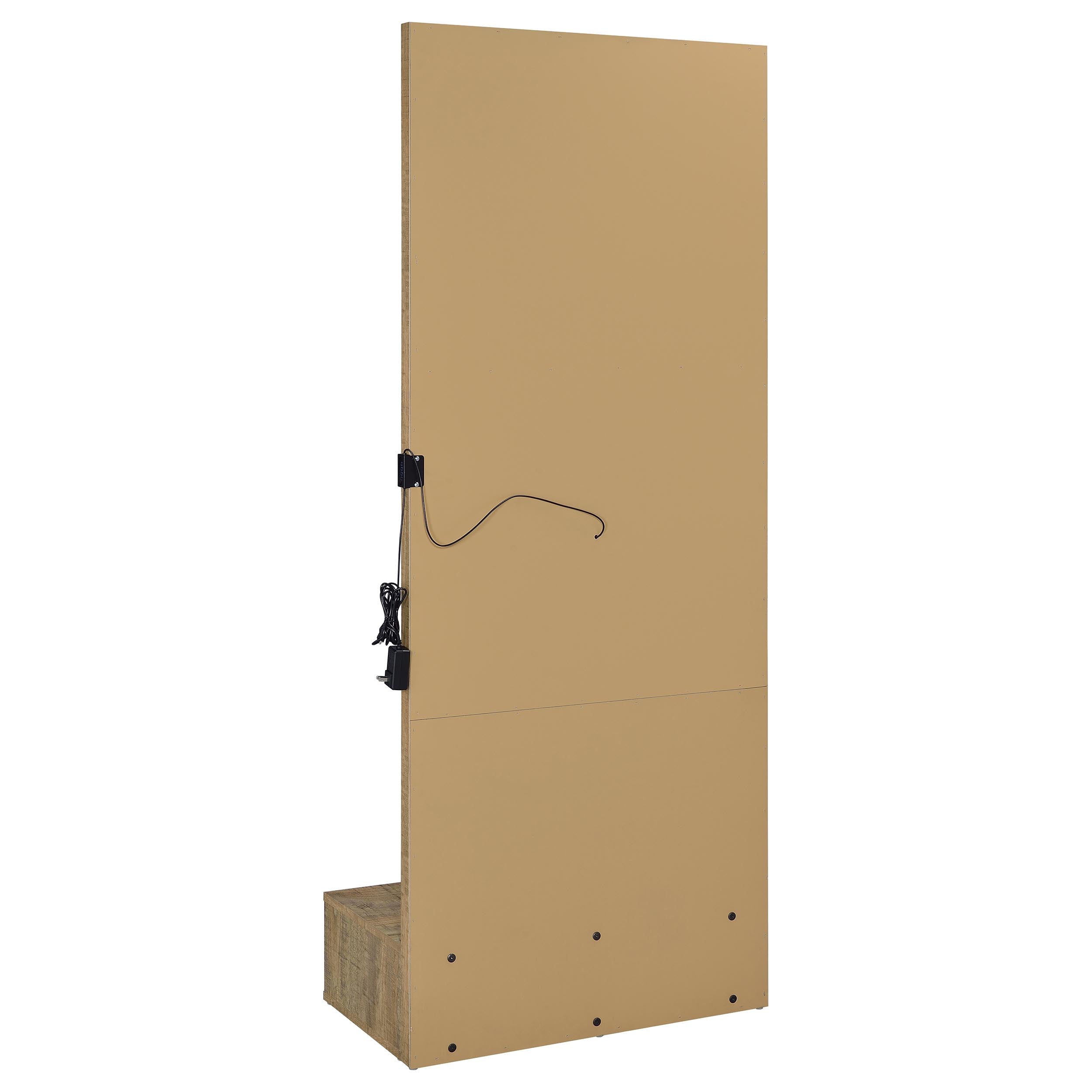 Spector 1-drawer Lighted Full-Length Floor Mirror Mango — view 9