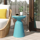 Outdoor Modern Metal End Large Table
