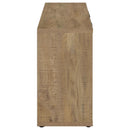 Pepita - 3 Door Engineered Wood Accent Cabinet - Mango Brown