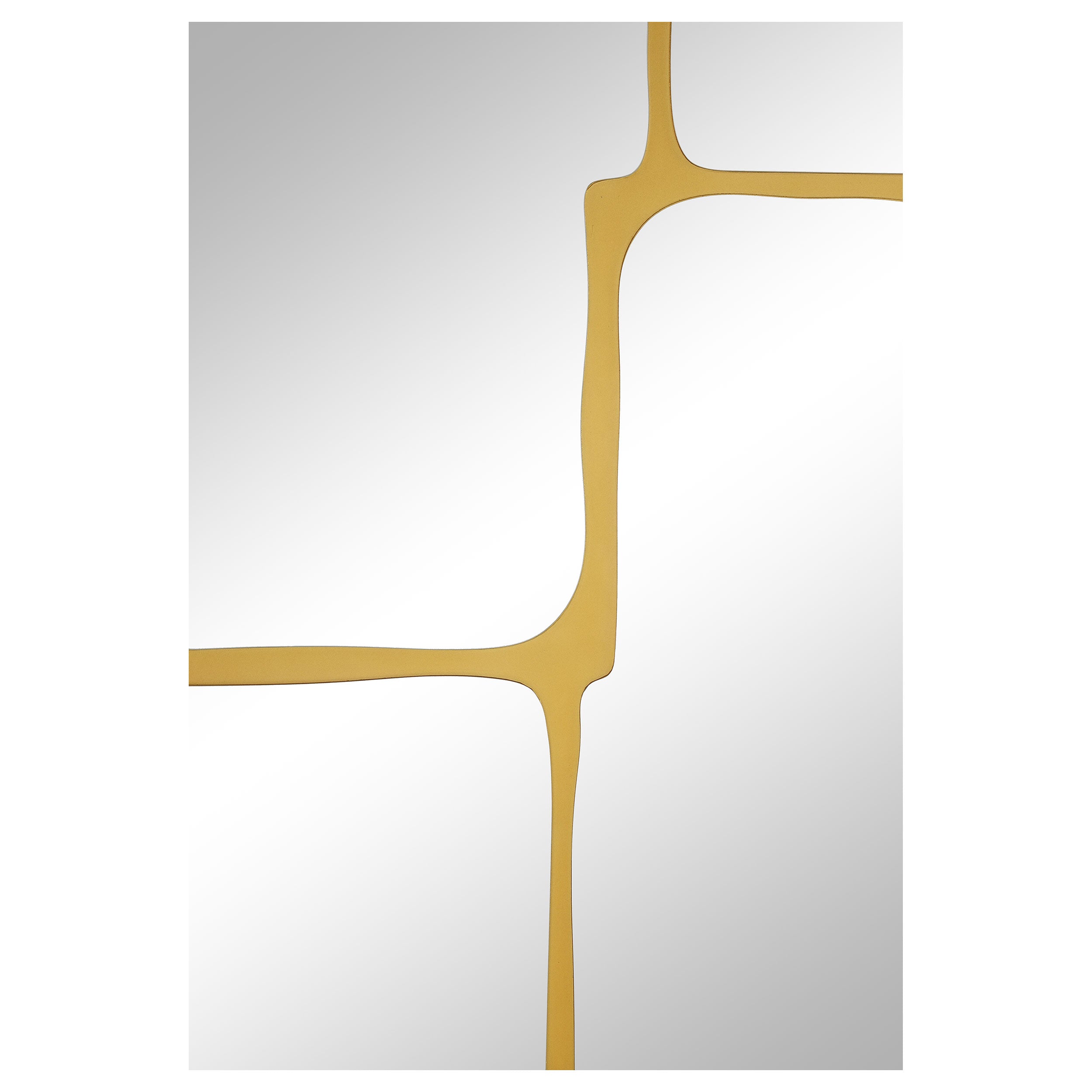 Kimberly 32 x 47 Inch Kintsugi Style Wall Mirror Gold — view 3