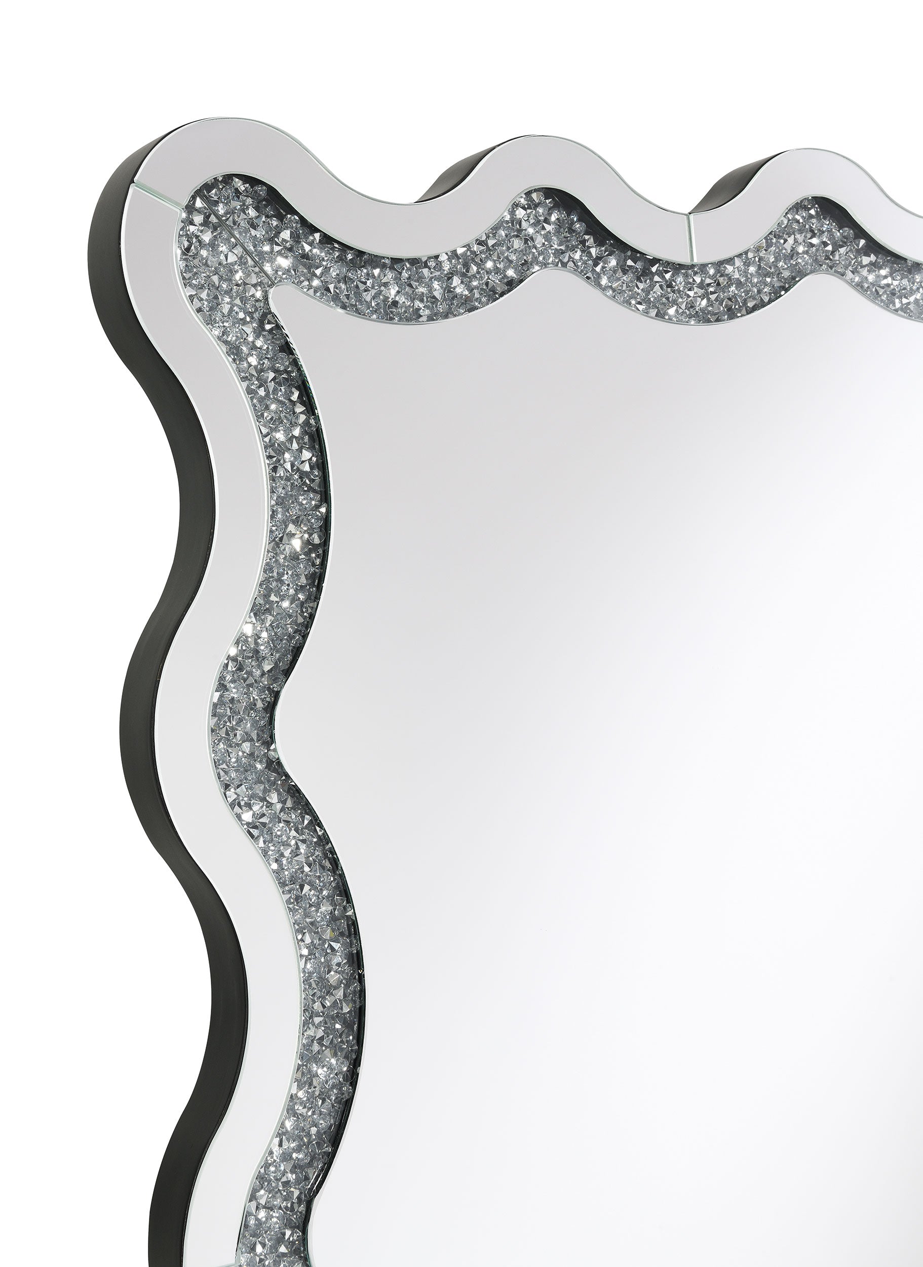 Brixey 24 x 63 Inch LED Lighting Standing Floor Mirror Black — view 16