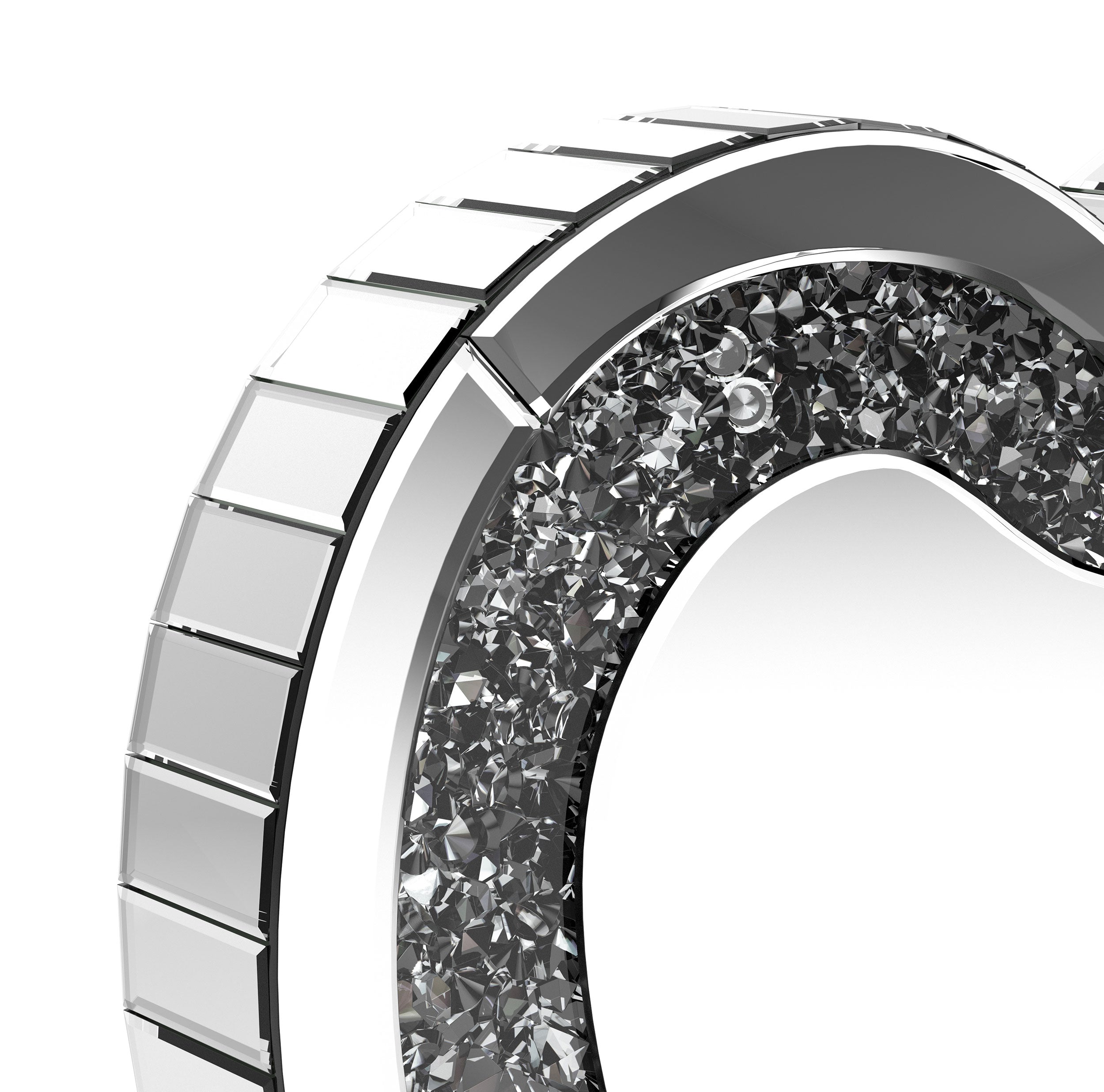 Euston Heart Shaped Vanity Mirror Silver — view 7
