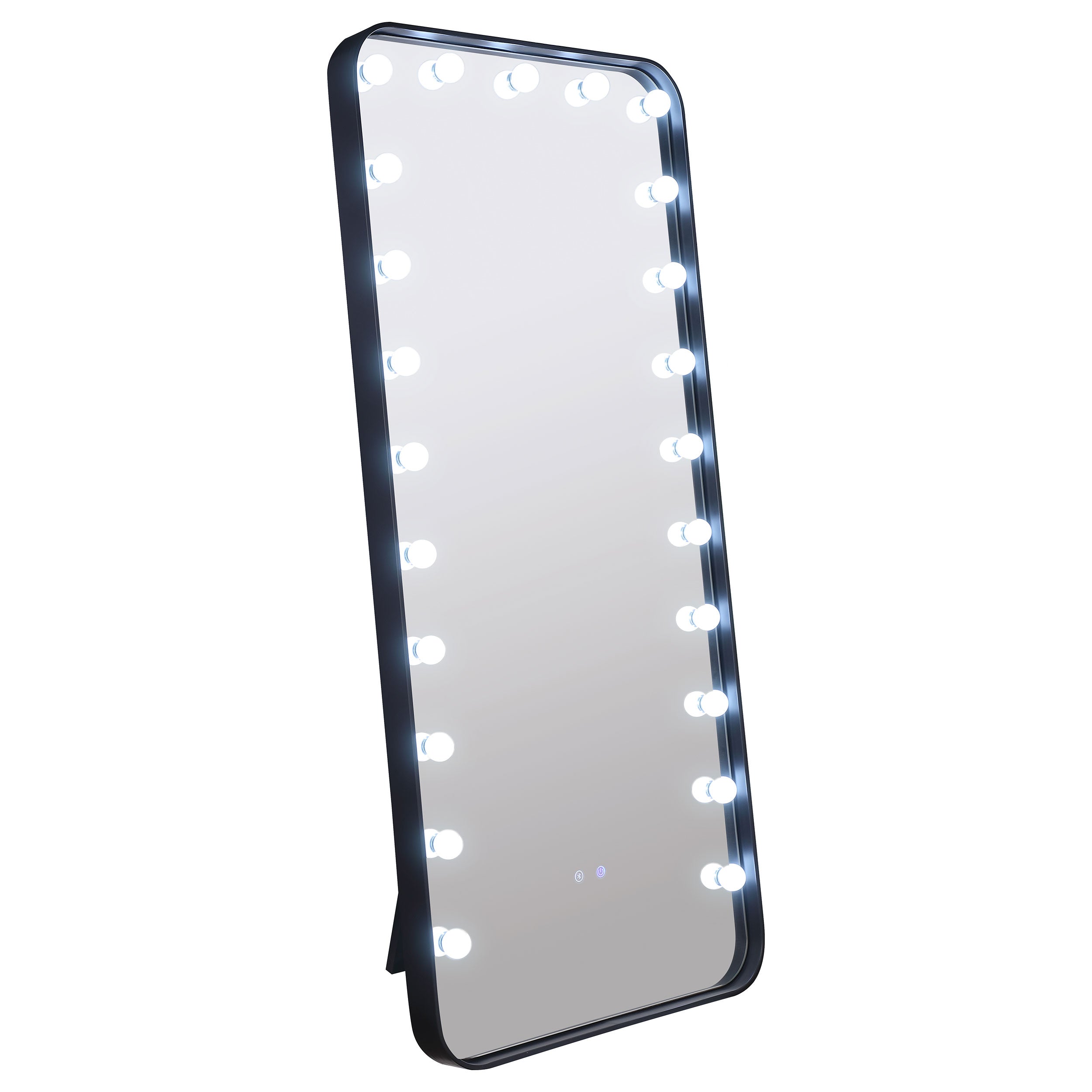 Canton 32 x 71 Inch LED Standing Mirror with Speakers Black — view 6