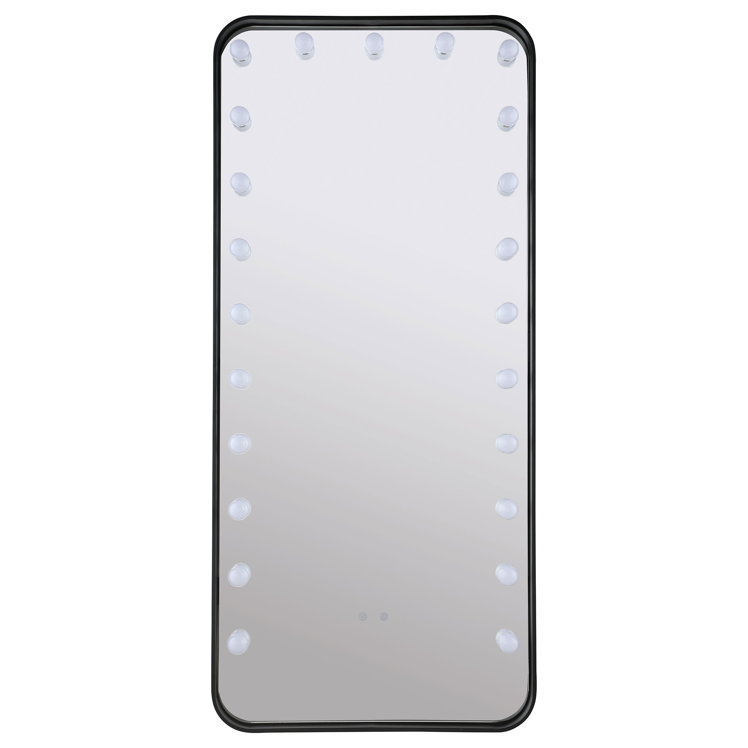 Canton 32 x 71 Inch LED Standing Mirror with Speakers Black — view 7