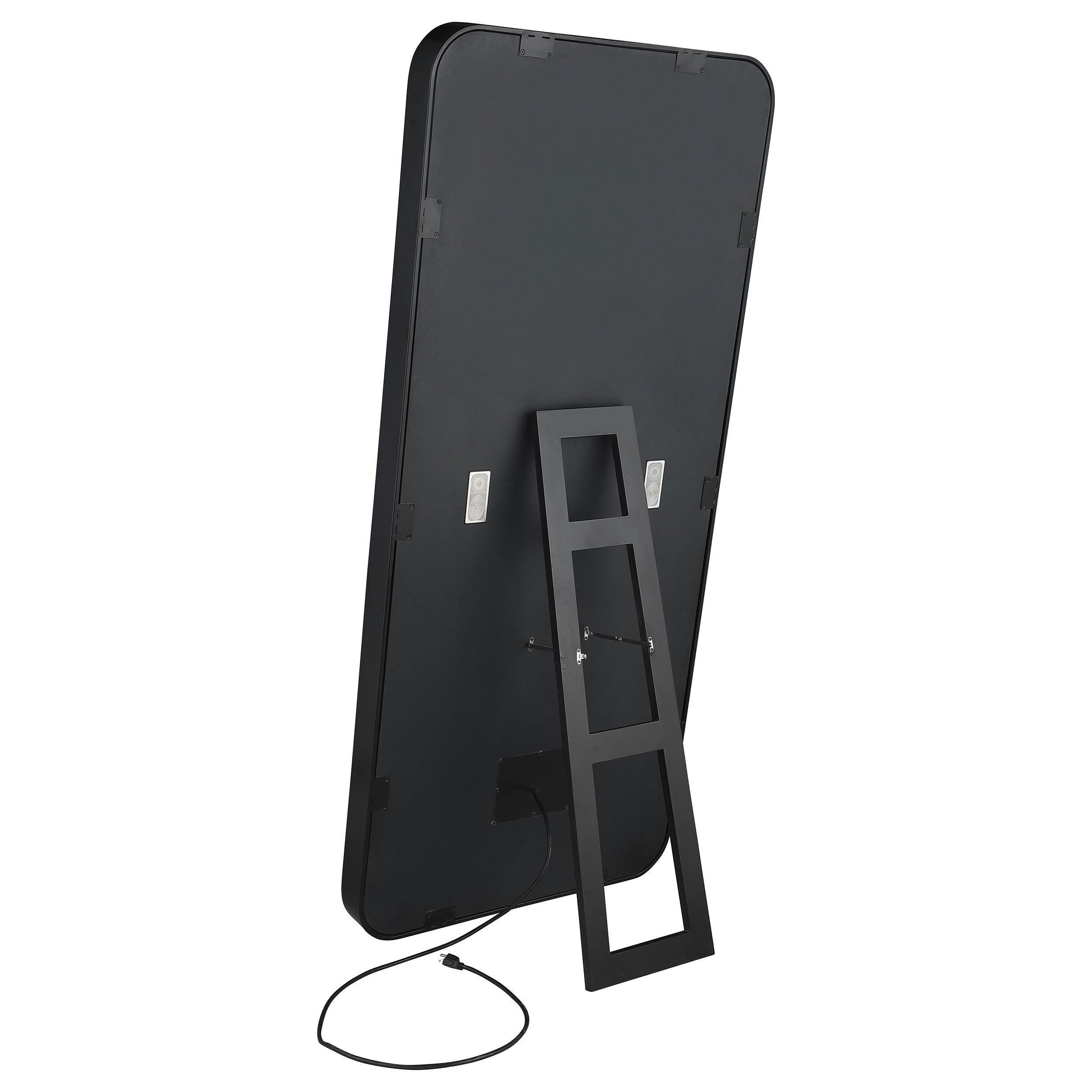 Canton 32 x 71 Inch LED Standing Mirror with Speakers Black — view 8