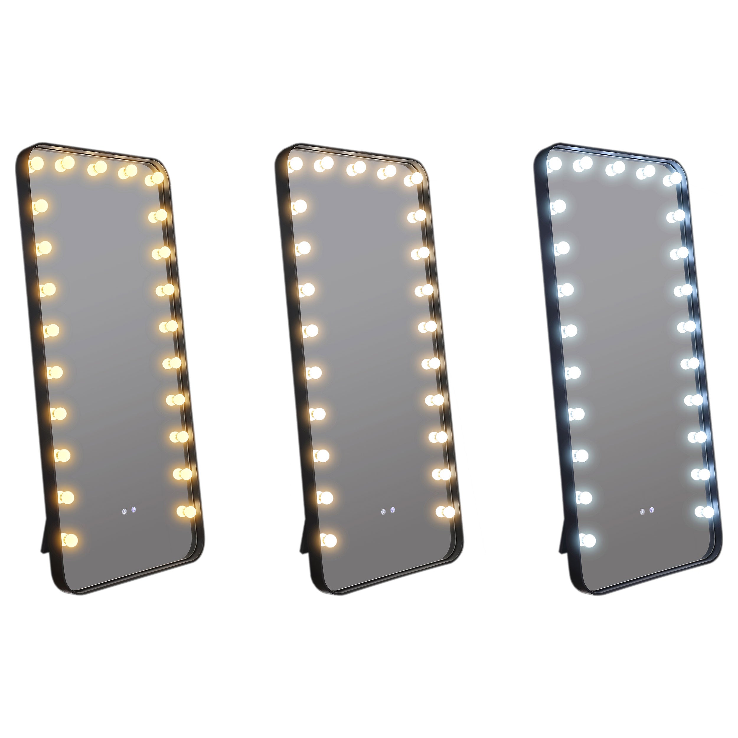 Canton 32 x 71 Inch LED Standing Mirror with Speakers Black — view 10