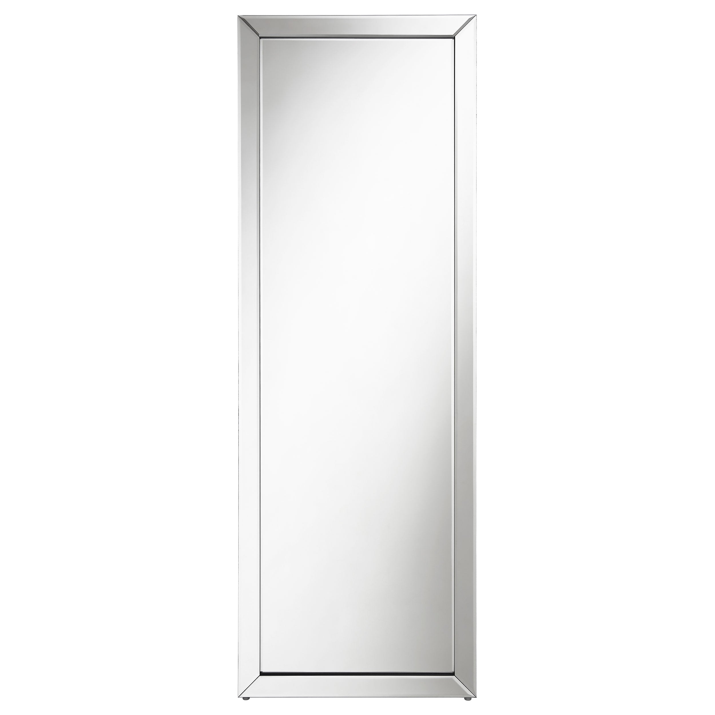 Soline 22 x 61 Inch Framed Standing Floor Mirror Silver — view 3