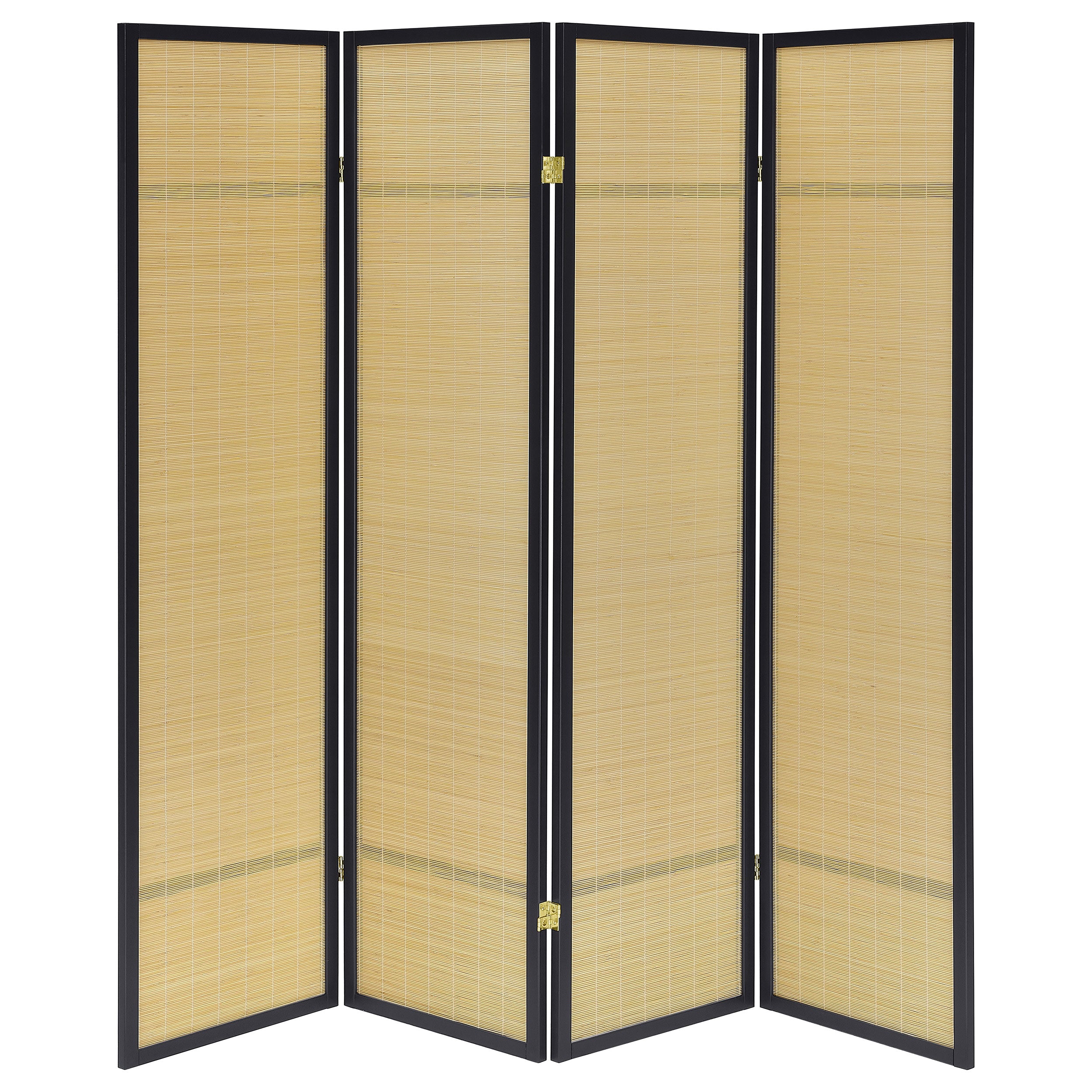 Pearce 4-panel Bamboo Room Divider Folding Screen Natural — view 5