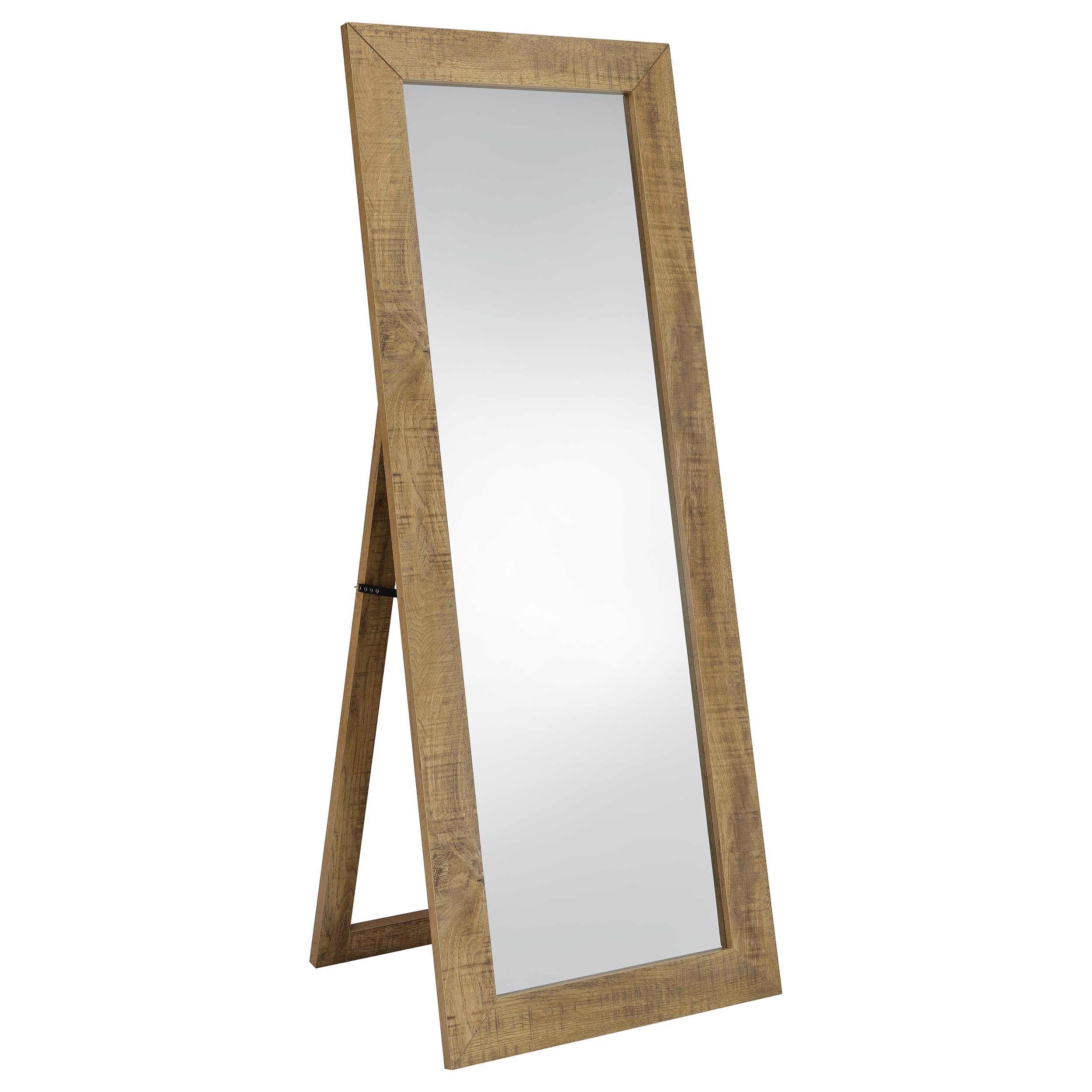 Cadence Tempered Glass Full Length Standing Mirror Mango — view 1