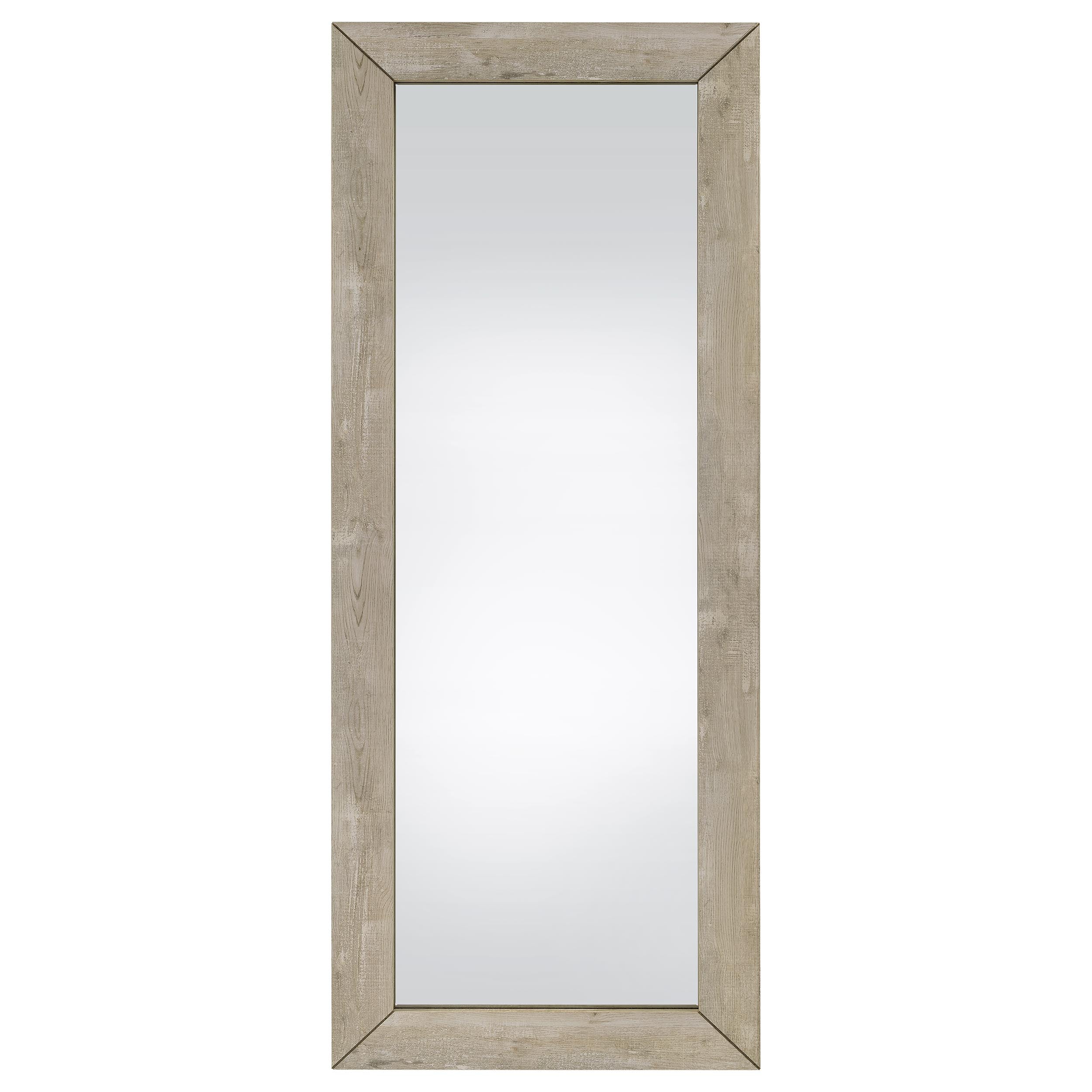 Cadence Tempered Glass Full Length Mirror Grey Washed Oak — view 3
