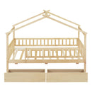 House Bed With 2 Drawers