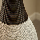 Tall Designer Floor Vase With Elegant 2 Tone