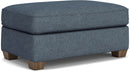 Thornton - Fabric Cocktail Ottoman - Blue - Atlantic Fine Furniture Inc