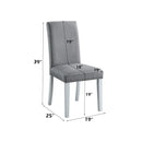 Lanton - Side Chair (Set of 2) - Gray Linen & Antique White