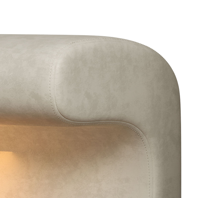 Modern Upholstered Entryway Bench With LED Sensor Light