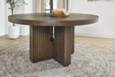 Athens - Round Dining Table - Chocolate Brown