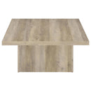 Devar - Square Coffee End Table Set - Distressed Pine