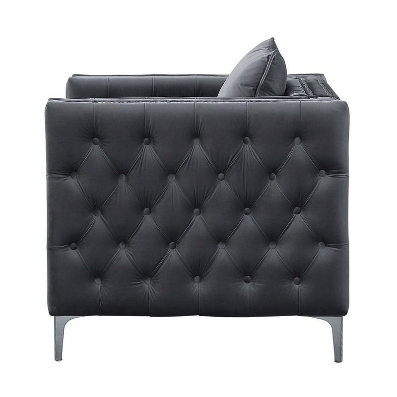 Gillian II - Chair - Light Gray Velvet