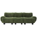 3 Seater Sofa Couch With Curved Armrests