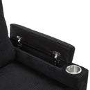 U Shaped Sectional Sofa Bed With Storage Chaise Lounges, USB Ports, And Cup Holders