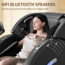 Full Body Massage Chair, Full Body Zero Gravity With 3D Massage Mechanism, 6 Auto Massage Mode, Waist And Calf Heater, Foot Roller, Bluetooth Speaker - Black