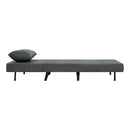 3 In 1 Foldable Linen Chaise Lounge With Adjustable Backrest
