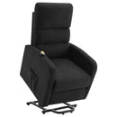 Amsdell - Upholstered Power Lift Recliner With Remote - Black