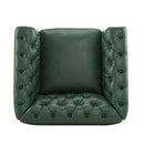 Chesterfield Style Swivel Club Chair With Button Tufted