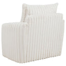 Sarco - Corduroy Upholstered Swivel Accent Arm Chair