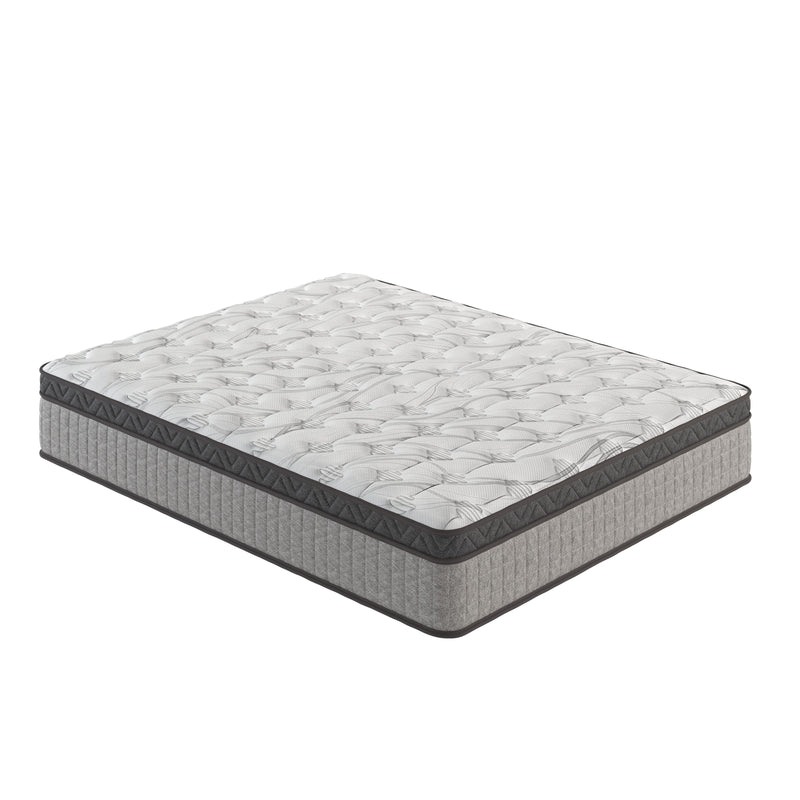 12" Diamond Innerspring Hybrid And Cooling Gel Memory Foam Mattress, High Quality, Pressure Relief, And Motion Isolation