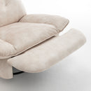 Modern Swivel Gliding Recliner Chair With Rocking Function And Phone Holder, Large Comfortable