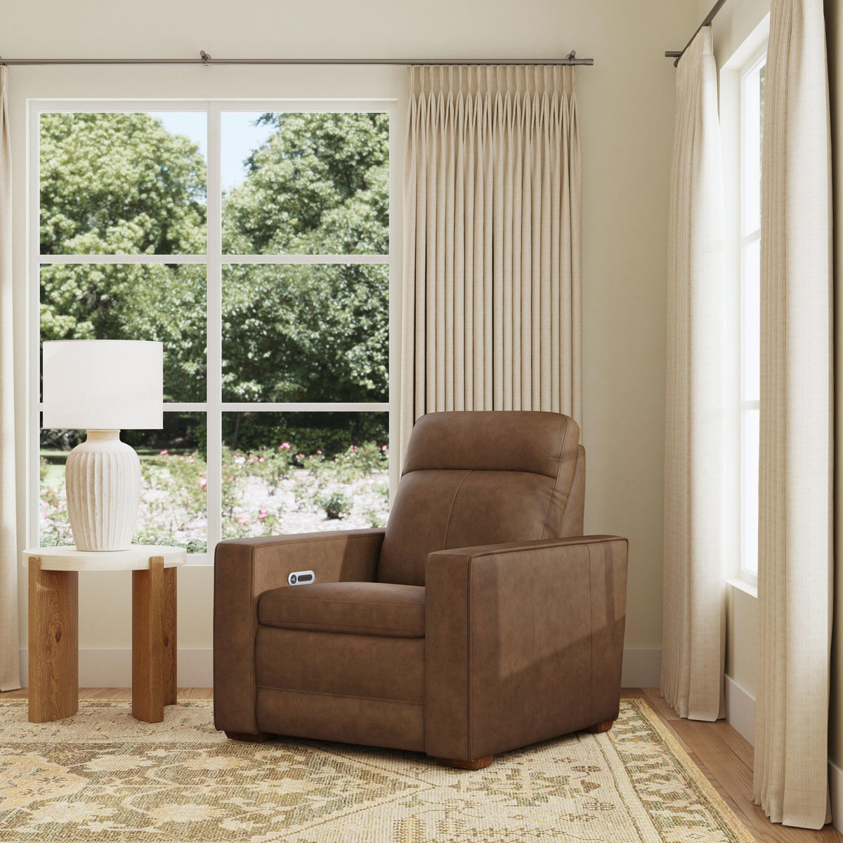 Dutch - Power Recliner With Power Headrest & Lumbar