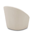 Anson - Swivel Chair With Soft Rounded Back - Off White