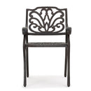 Patio Cast Aluminum Outdoor Dining Chairs (Set of 2) - Bronze