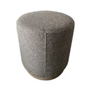 Oval Accent Ottoman - Brown