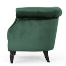 Celestialis - Upholstered Club Chair With Tub Design And Rolled Recessed Armrests