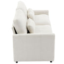 Cozy Upholstered Plush Cushion Loveseat Sofa For Living Room