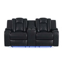 Carlo - Power Motion Loveseat With Power Headrest, Console And LED