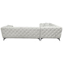 Atronia - Sectional Sofa With 4 Pillows - Beige Fabric