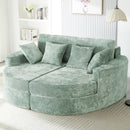 Boneless Design Upholstered Sofa Bed With Cup Holders