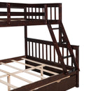 Bunk Bed With Ladders And 2 Storage Drawers