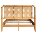 Queen Bed With Caramel Maple Wood - Natural