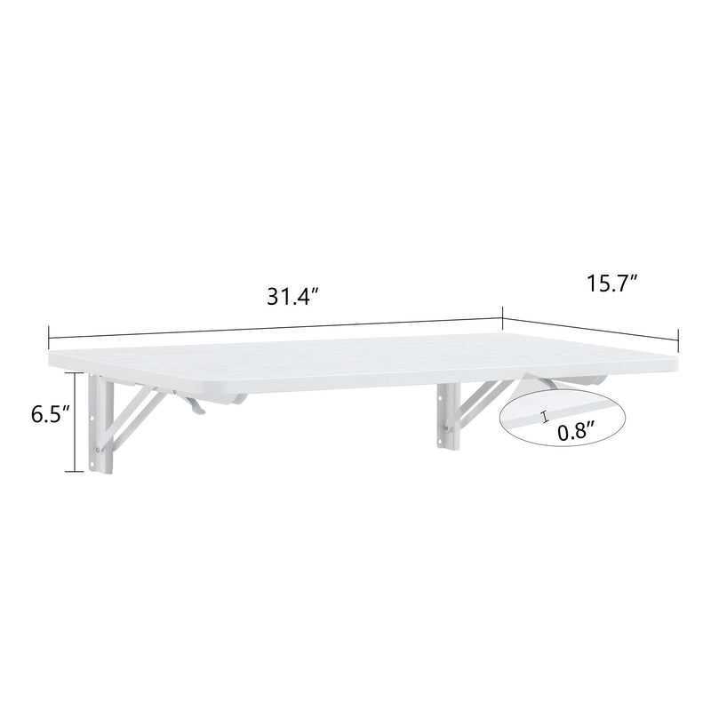Folding Table Wall Mounted Folding Table For Small Spaces, Fold Down Desk, Workbench
