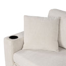 Sectional Sofa Convertible Pull-Out Bed With Storage Ottoman & USB Ports